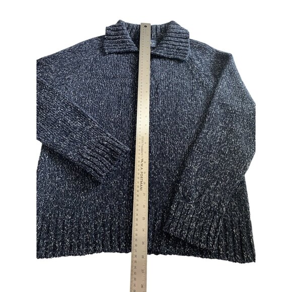 Sonoma Jean Co. Mens Zip-Up Navy Blue Sweater Medium - Picture 6 of 7